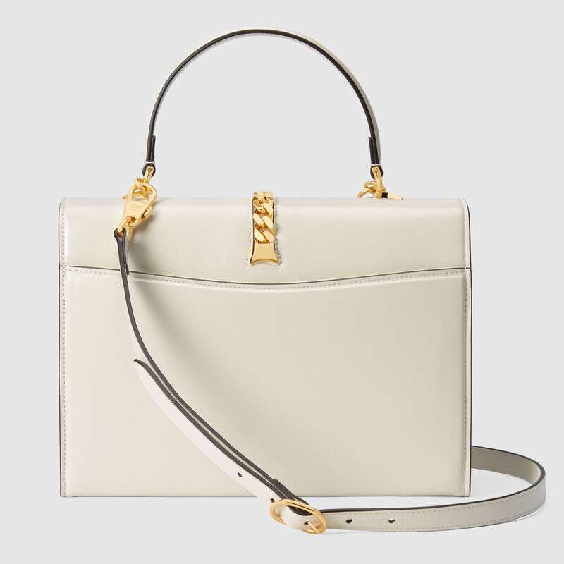 Gucci Sylvie 1969 Small Top Handle Bag Shoulder Bag 602781 White